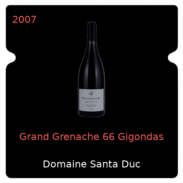 Santa Duc Grand Grenache 66 Gigondas 2007