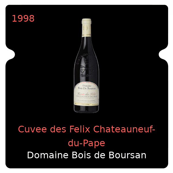 Bois de Boursan Cuvee des Felix Chateauneuf-du-Pape 1998