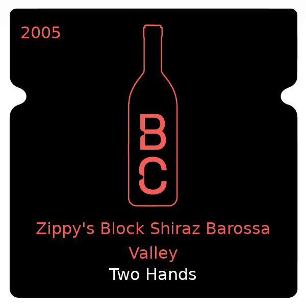 Two Hands Zippy's Block Shiraz Barossa Valley 2005