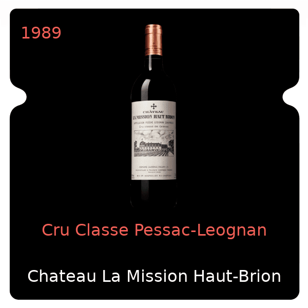 Mission Haut-Brion Cru Classe Pessac-Leognan 1989