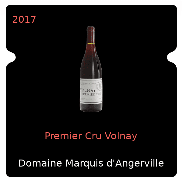 Marquis d'Angerville Premier Cru Volnay 2017