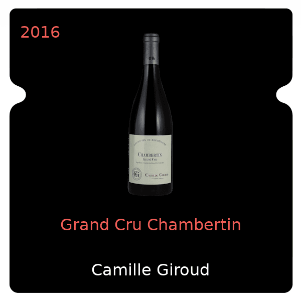 Camille Giroud Grand Cru Chambertin 2016