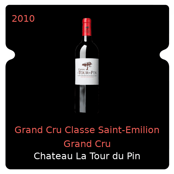 Tour du Pin Grand Cru Classe Saint-Emilion Grand Cru 2010