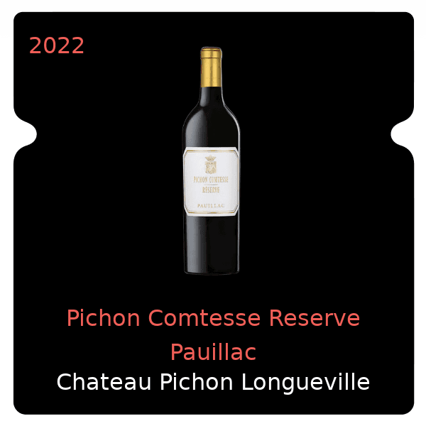 Pichon Longueville Comtesse de Lalande Pichon Comtesse Reserve Pauillac 2022