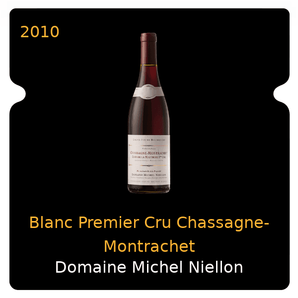Michel Niellon Blanc Premier Cru Chassagne-Montrachet 2010