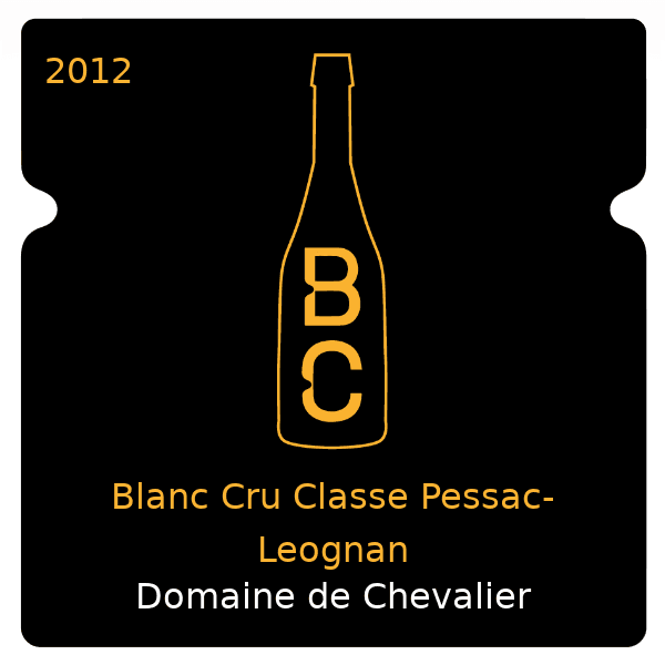 Chevalier Blanc Cru Classe Pessac-Leognan 2012