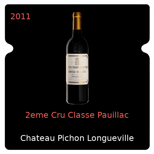 Pichon Longueville Comtesse de Lalande 2eme Cru Classe Pauillac 2011