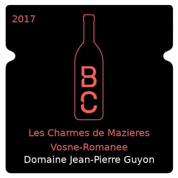 Guyon Les Charmes de Mazieres Vosne-Romanee 2017