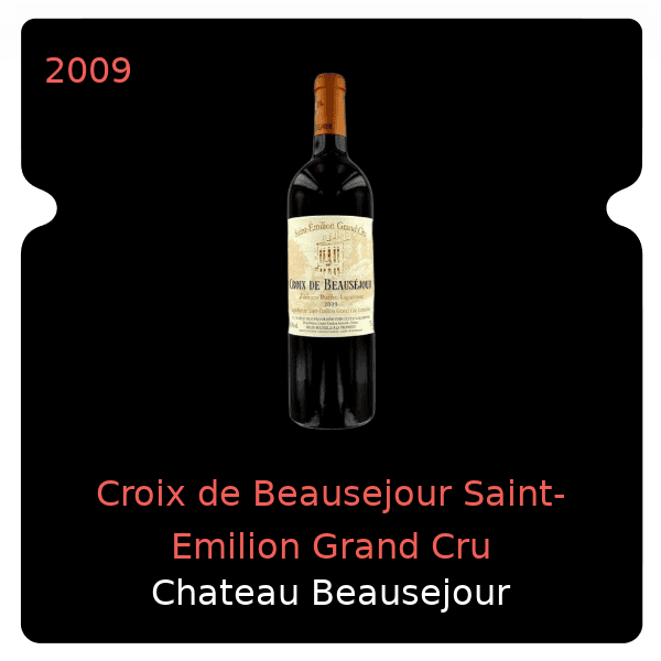 Beausejour Croix de Beausejour Saint-Emilion Grand Cru 2009