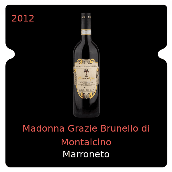 Marroneto Madonna Grazie Brunello di Montalcino 2012