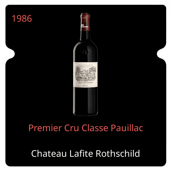 Lafite Rothschild Premier Cru Classe Pauillac 1986