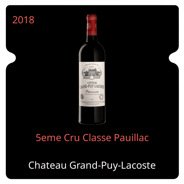 Grand-Puy-Lacoste 5eme Cru Classe Pauillac 2018