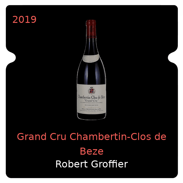 Robert Groffier Grand Cru Chambertin-Clos de Beze 2019