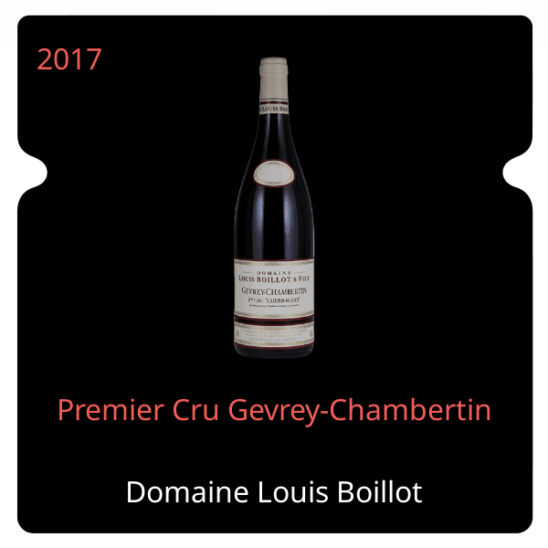 Louis Boillot Premier Cru Gevrey-Chambertin 2017