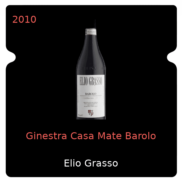 Elio Grasso Ginestra Casa Mate Barolo 2010