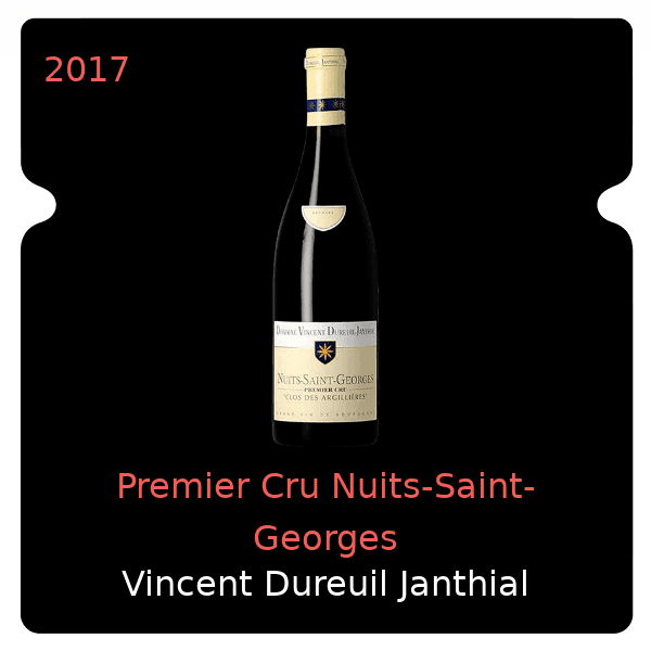 Vincent Dureuil Janthial Premier Cru Nuits-Saint-Georges 2017