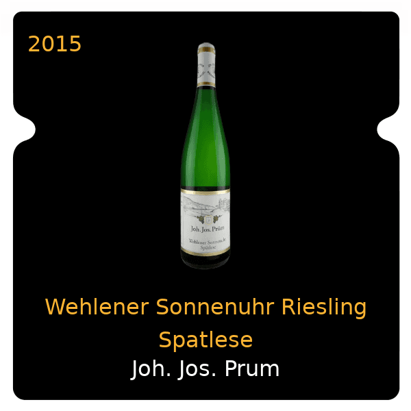 Joh. Jos. Prum Wehlener Sonnenuhr Riesling Spatlese 2015