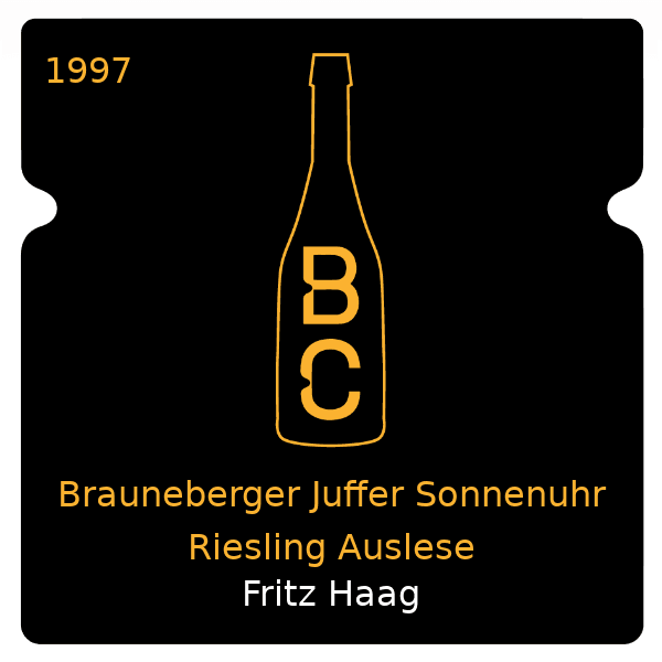 Fritz Haag Brauneberger Juffer Sonnenuhr Riesling Auslese 1997