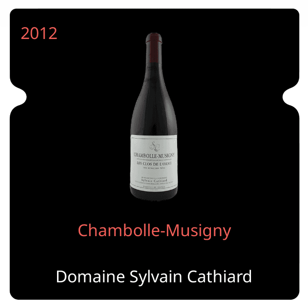 Sylvain Cathiard Chambolle-Musigny 2012
