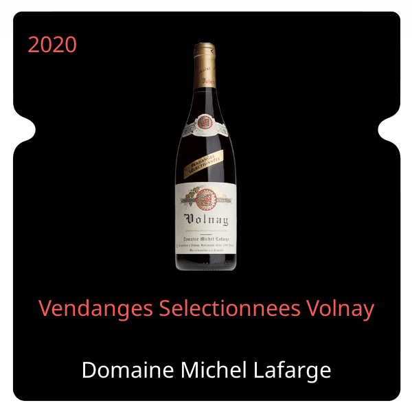 Michel Lafarge Vendanges Selectionnees Volnay 2020