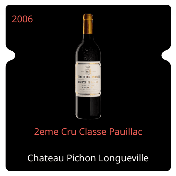 Pichon Longueville Comtesse de Lalande 2eme Cru Classe Pauillac 2006