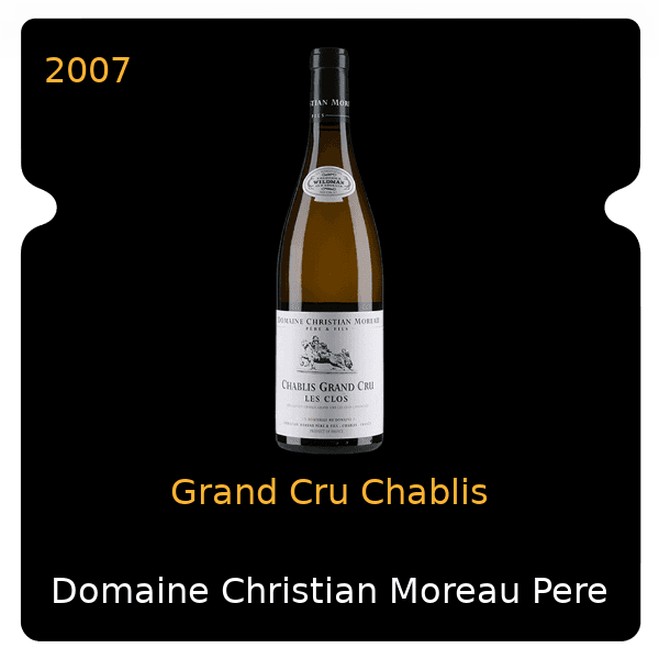 Christian Moreau Pere & Fils Grand Cru Chablis 2007