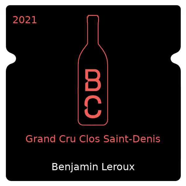 Benjamin Leroux Grand Cru Clos Saint-Denis 2021