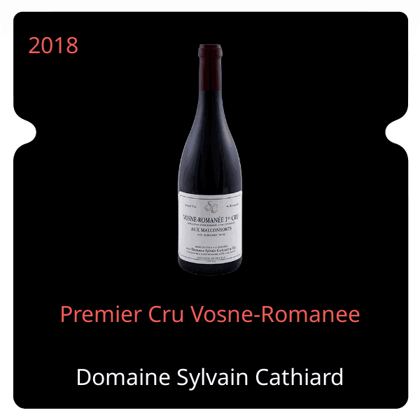 Sylvain Cathiard Premier Cru Vosne-Romanee 2018