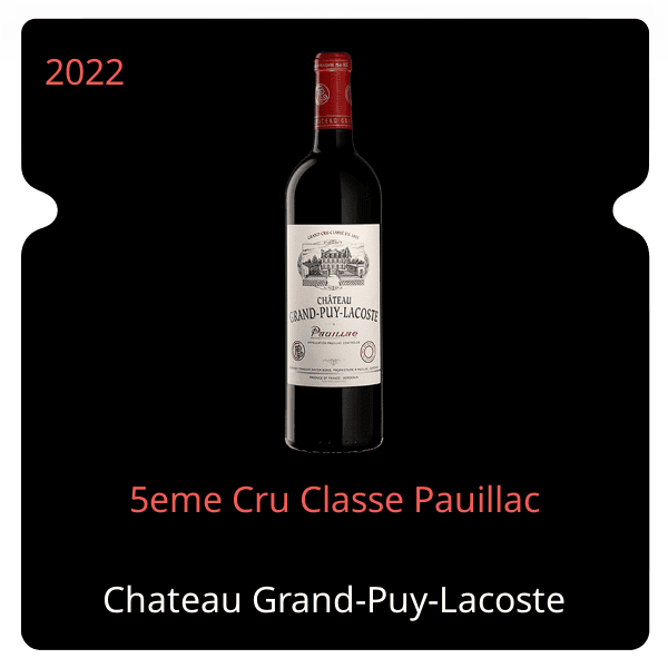 Grand-Puy-Lacoste 5eme Cru Classe Pauillac 2022