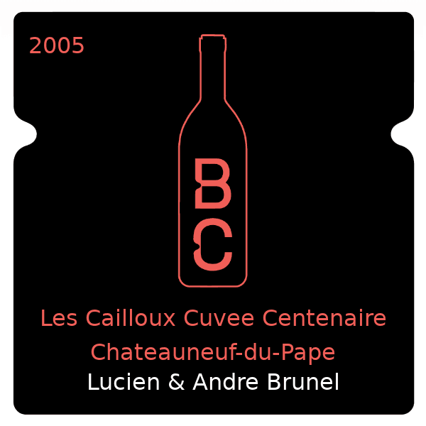 Lucien & Andre Brunel Les Cailloux Cuvee Centenaire Chateauneuf-du-Pape 2005