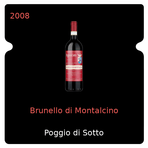 Poggio di Sotto Brunello di Montalcino 2008