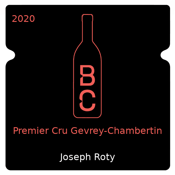 Joseph Roty Premier Cru Gevrey-Chambertin 2020