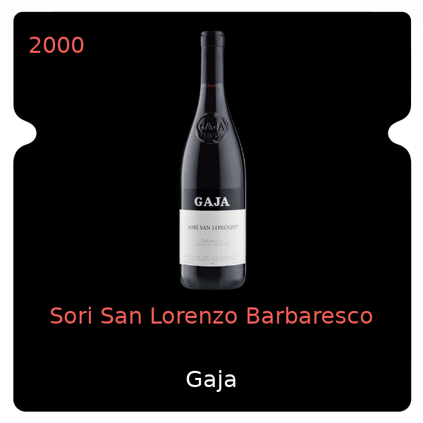Gaja Sori San Lorenzo Barbaresco 2000