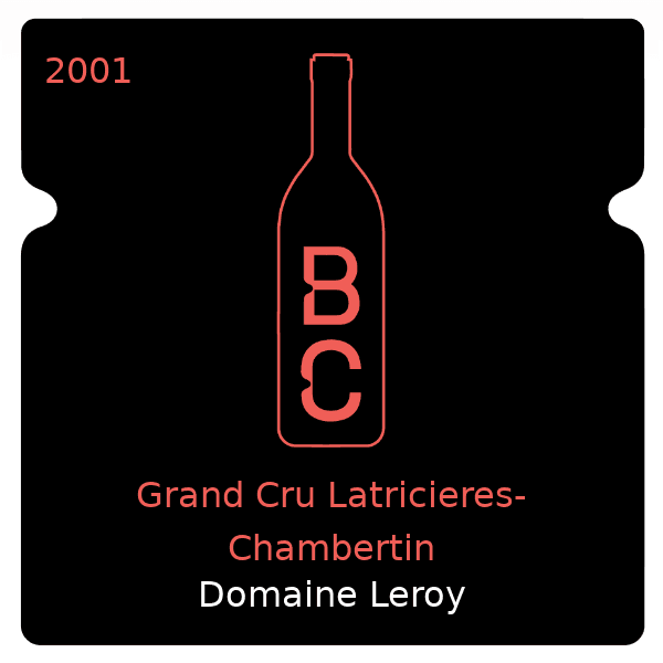 Leroy Grand Cru Latricieres-Chambertin 2001