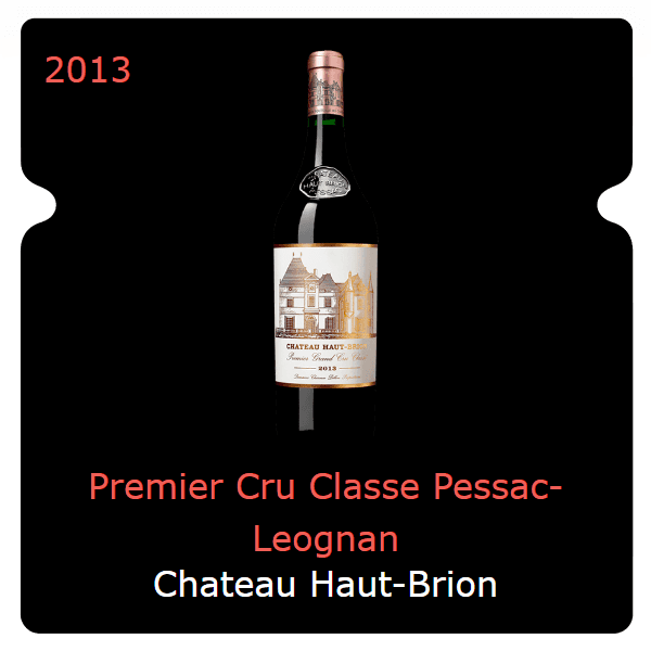 Haut-Brion Premier Cru Classe Pessac-Leognan 2013