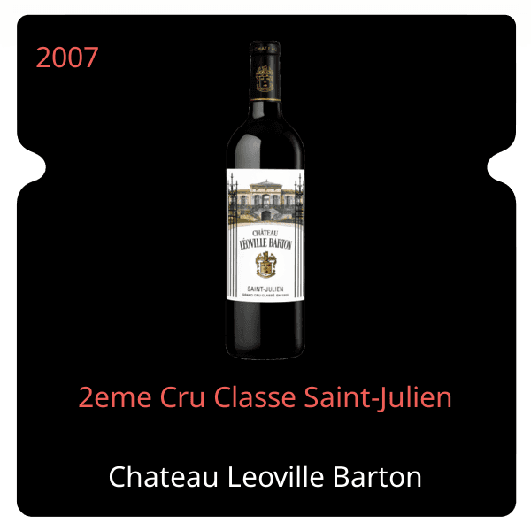 Leoville Barton 2eme Cru Classe Saint-Julien 2007