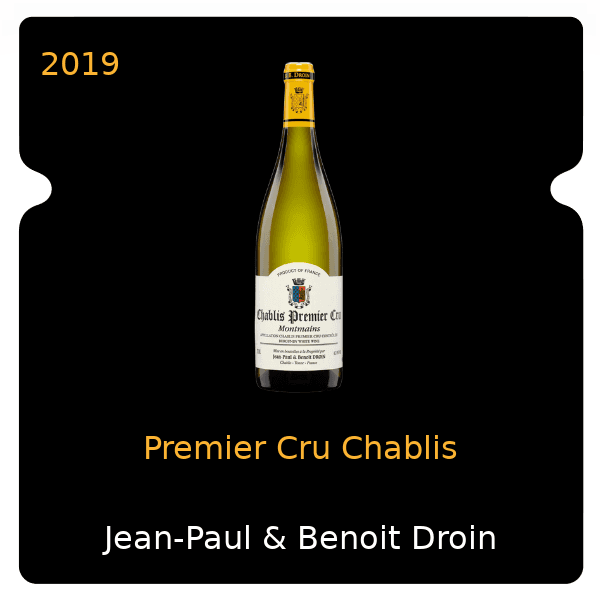Jean-Paul & Benoit Droin Premier Cru Chablis 2019