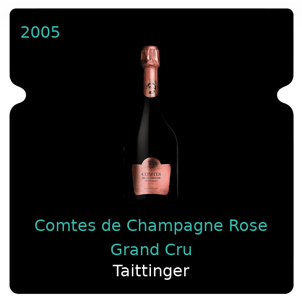 Taittinger Comtes de Champagne Rose Grand Cru 2005