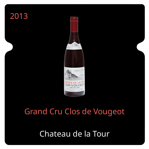 de la Tour Grand Cru Clos de Vougeot 2013