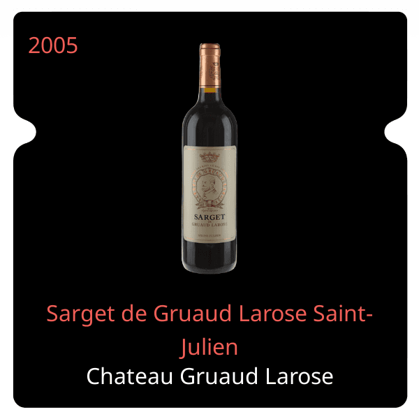 Gruaud Larose Sarget de Gruaud Larose Saint-Julien 2005