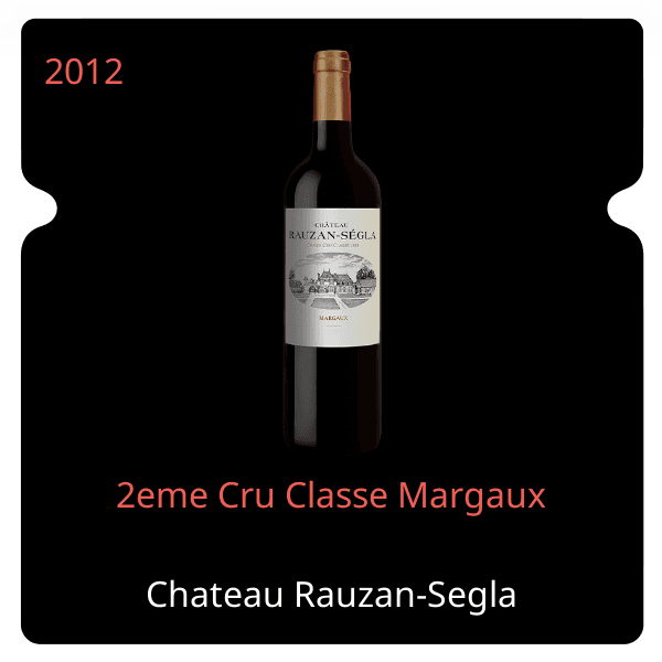 Rauzan-Segla 2eme Cru Classe Margaux 2012