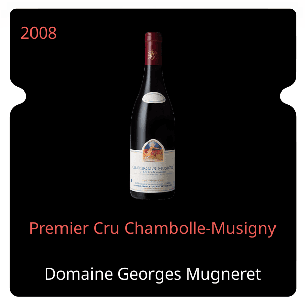 Georges Mugneret Gibourg Premier Cru Chambolle-Musigny 2008