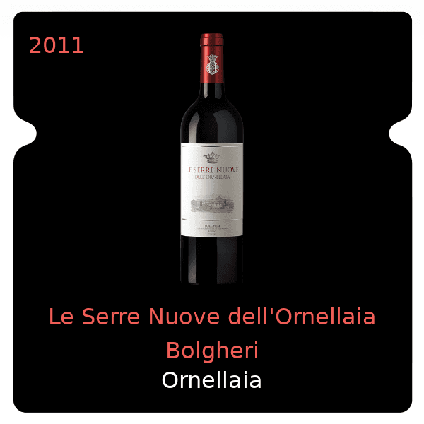 Ornellaia Le Serre Nuove dell'Ornellaia Bolgheri 2011