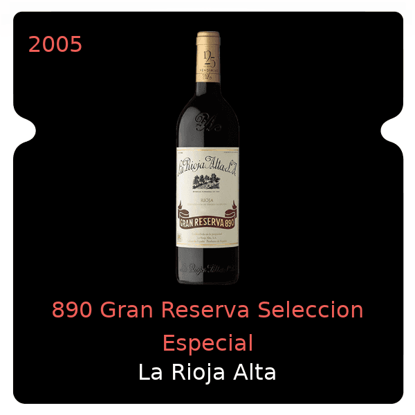Rioja Alta 890 Gran Reserva Seleccion Especial 2005