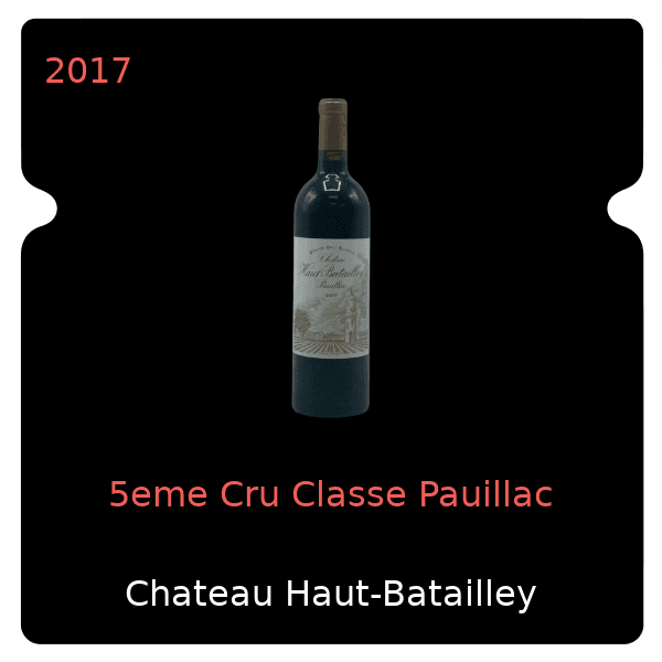 Haut-Batailley 5eme Cru Classe Pauillac 2017