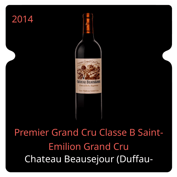 Beausejour Duffau-Lagarrosse Premier Grand Cru Classe B Saint-Emilion Grand Cru 2014