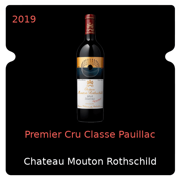 Mouton Rothschild Premier Cru Classe Pauillac 2019
