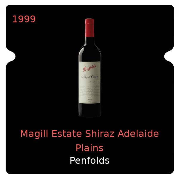 Penfolds Magill Estate Shiraz Adelaide Plains 1999