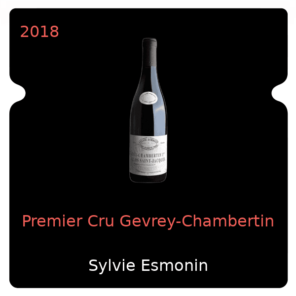 Sylvie Esmonin Premier Cru Gevrey-Chambertin 2018