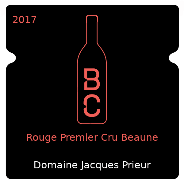 Jacques Prieur Rouge Premier Cru Beaune 2017